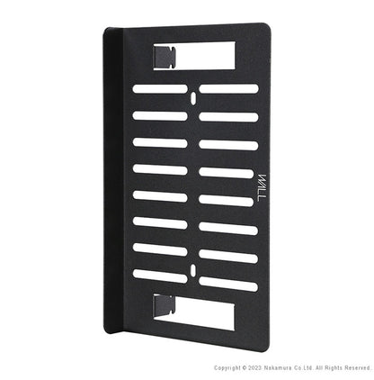 WALLインテリアテレビスタンド A2対応 電源タッププレート ケーブル収納 コード収納 背面収納 整理 配線整理 ブラック 黒 スチール製 結束バンド付き マグネットOK すっきり おしゃれ パーツ(代引不可)