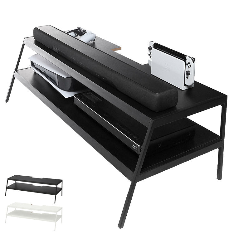 WALLメディアラック V2・V3対応 大型DVDレコーダー BDレコーダー PS5 プレステ5 PS4 収納 収納家具 配線整理 スチール製 白 ホワイト 黒 ブラック WALLシリーズ EQUALS イコールズ(代引不可)