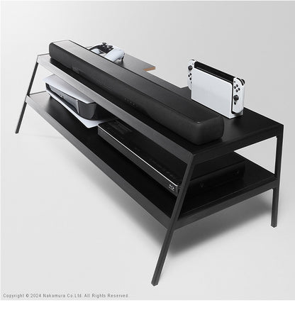 WALLメディアラック V2・V3対応 大型DVDレコーダー BDレコーダー PS5 プレステ5 PS4 収納 収納家具 配線整理 スチール製 白 ホワイト 黒 ブラック WALLシリーズ EQUALS イコールズ(代引不可)