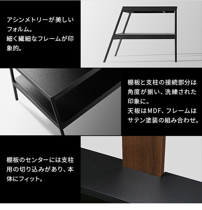 WALLメディアラック V2・V3対応 大型DVDレコーダー BDレコーダー PS5 プレステ5 PS4 収納 収納家具 配線整理 スチール製 白 ホワイト 黒 ブラック WALLシリーズ EQUALS イコールズ(代引不可)