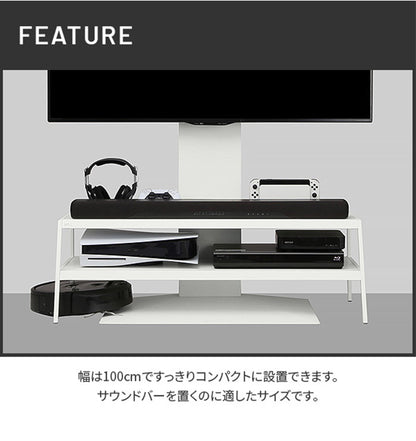 WALLメディアラック V2・V3対応 大型DVDレコーダー BDレコーダー PS5 プレステ5 PS4 収納 収納家具 配線整理 スチール製 白 ホワイト 黒 ブラック WALLシリーズ EQUALS イコールズ(代引不可)