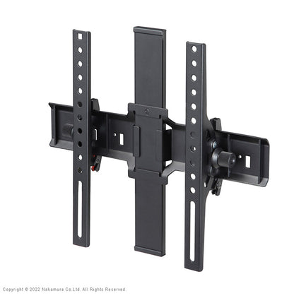 WALLインテリアテレビスタンド A2ロー・ハイタイプ対応 上下角度調整ブラケット 角度調節 無段階調整 45インチまで対応 ブラック テレビ台 テレビスタンド 部品 パーツ スチール製 震度7耐震試験済(代引不可)