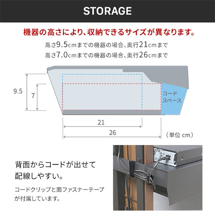 WALLインテリアテレビスタンド V4・PRO対応 ボックス棚板 PS5 プレステ5 PS4Pro PS4 DVDレコーダー BDレコーダー テレビ台 TVスタンド 2段 隠せる スチール製 おしゃれ パーツ(代引不可)