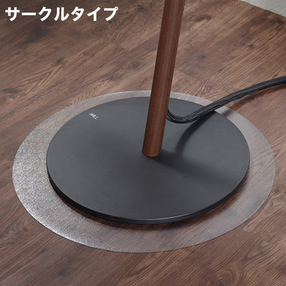 WALLインテリアテレビスタンド A2対応キャスターモデル用床保護マット サークルタイプ(Sサイズ) テレビ台 テレビスタンド 部品 パーツ フローリング 床保護パネル 床 シート 傷防止 キズ防止(代引不可)