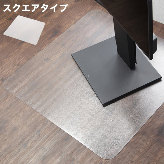 WALLインテリアテレビスタンド V2 CASTER/V5/A2対応キャスターモデル用床保護マット スクエアタイプ(Lサイズ) テレビ台 テレビスタンド 部品 パーツ フローリング 床保護パネル 床 シート(代引不可)