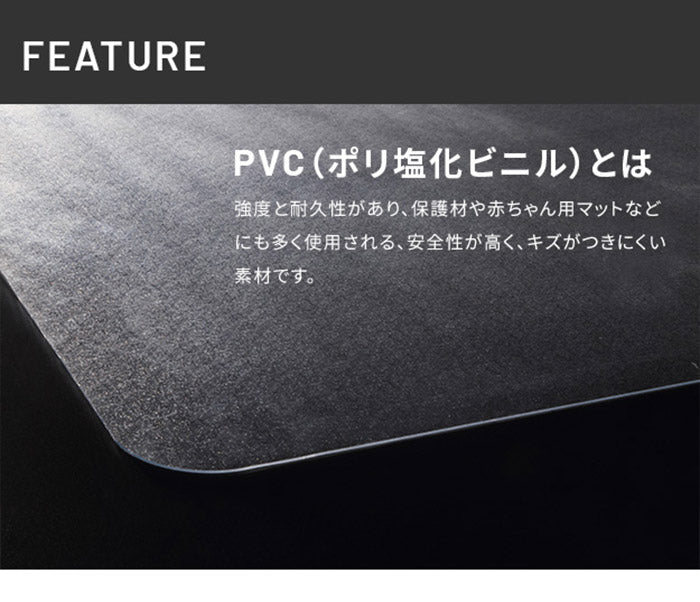 WALLインテリアテレビスタンド V2 CASTER/V5/A2対応キャスターモデル用床保護マット スクエアタイプ(Lサイズ) テレビ台 テレビスタンド 部品 パーツ フローリング 床保護パネル 床 シート(代引不可)