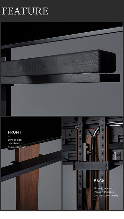 WALLインテリアテレビスタンドV4・PRO対応 サウンドバー棚板 LLサイズ 幅130cm スピーカー用 オーディオ用 シアターバー用 テレビ台 テレビスタンド TVスタンド 部品 パーツ スチール製(代引不可)
