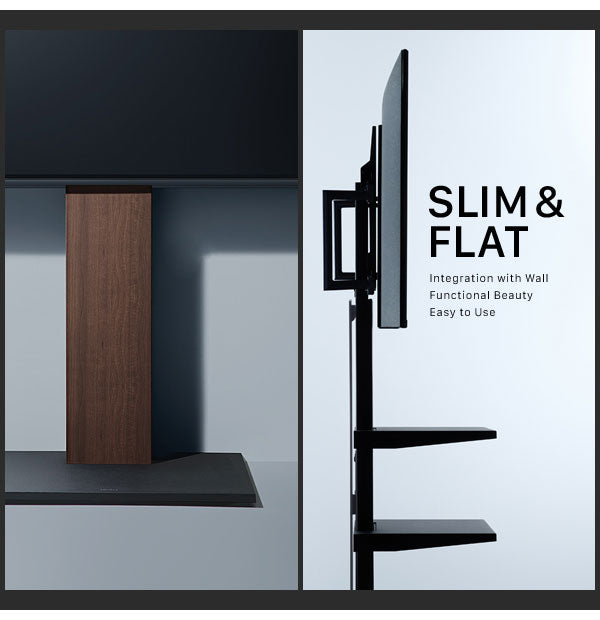 WALL テレビスタンド V5 ハイタイプ テレビ台 高め キャスター付き キャスター 収納 壁寄せ 壁寄せテレビスタンド 木目調 おしゃれ 北欧 ヴィンテージ アンティーク(代引不可)