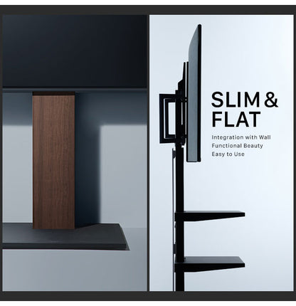 WALL テレビスタンド V5 ハイタイプ テレビ台 高め キャスター付き キャスター 収納 壁寄せ 壁寄せテレビスタンド 木目調 おしゃれ 北欧 ヴィンテージ アンティーク(代引不可)