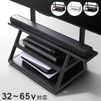 WALLインテリアテレビスタンド M1CASTER 収納付きキャスタースタンド 32~65v対応 壁寄せ 自立型 テレビ台 TVスタンド 背面収納 コード収納 ホワイト 白 ブラック 黒 ウォールナット ブラウン(代引不可)
