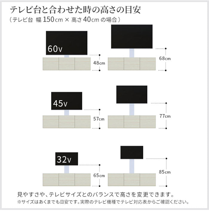 WALLインテリアテレビスタンド テレビ台用スタンド 32~60v対応 壁寄せテレビ台 TVスタンド 背面収納 コード収納 ホワイト 白 震度7耐震試験済み EQUALS イコールズ(代引不可)