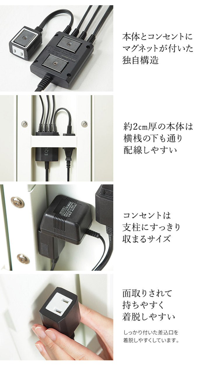 WALLインテリアテレビスタンド スマート設置オプションセット スマート電源タップ コードカバー 電源タッププレート 追加オプション 部品 パーツ 配線整理 配線カバー ケーブルカバー 配線隠し(代引不可)