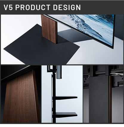 WALLインテリアテレビスタンドV5 ハイタイプ+棚板レギュラーサイズ 2点セット 32~80v対応 壁寄せテレビ台 テレビボード TVスタンド 背面収納 コード収納 ホワイト 白 ブラック 黒 ウォールナット(代引不可)