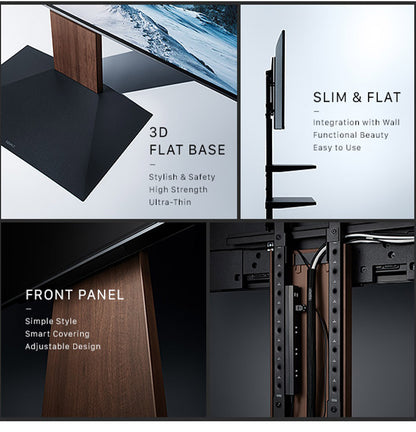 グッドデザイン賞受賞 テレビ台 WALLインテリアテレビスタンドV3 ハイタイプ+棚板レギュラーサイズ 2点セット 32~80v対応 壁寄せテレビ台 テレビボード TVスタンド 背面収納 コード収納(代引不可)