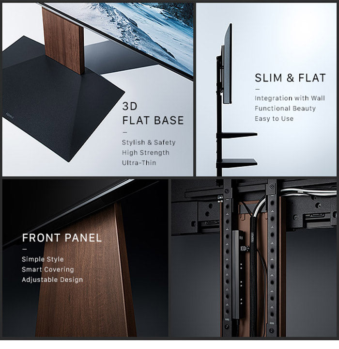 グッドデザイン賞受賞 テレビ台 WALLインテリアテレビスタンドV3 ハイタイプ+棚板ラージサイズ 2点セット 32~80v対応 壁寄せテレビ台 テレビボード TVスタンド 背面収納 コード収納 ホワイト 白(代引不可)