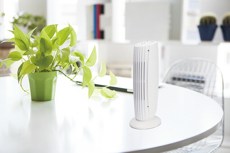 USB イオン 空気清浄機 卓上 コンパクト 匂い ほこり マイナスイオン MEH-108 静音 スリム シンプル ホワイト ブラック