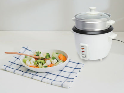 炊飯器 一人暮らし 3合炊き 蒸し料理 蒸し器 ライスクッカー ライス&スチームクッカー ララクック MEK-76 保温 コンパクト 小型 ミニ 単身赴任