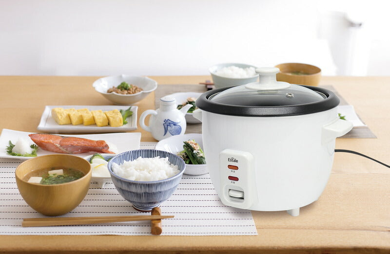 炊飯器 一人暮らし 3合炊き 蒸し料理 蒸し器 ライスクッカー ライス&スチームクッカー ララクック MEK-76 保温 コンパクト 小型 ミニ 単身赴任