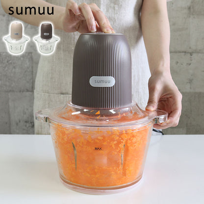 sumuu スムー フードプロセッサー ザ・ムルル MEK-91 1100ml カッター ミキサー 低速高速切り替え 2モード ミンチ アイスクラッシャー 氷 食洗器可 小型 コンパクト