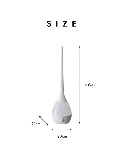 ハイポジション 超音波式加湿器 2.6L タワー型 卓上 置き型 高さ3段階調節 アロマ対応 LEDライト付き 拡散キャップ付き 加湿器