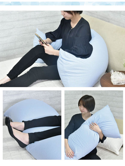 接触冷感 抱き枕 Q-Max0.435 抗菌防臭 ひんやり接触冷感抱き枕 50×160cm 日本製 冷感 抱き枕カバー ロングピロー ブルー ひんやり 冷たい 夏用寝具 洗える(代引不可)