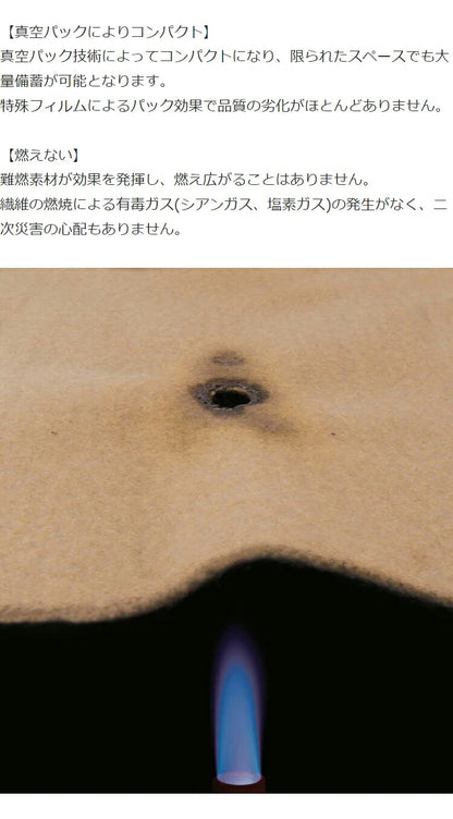 【10枚セット】災害用毛布 難燃性 圧縮毛布 オフィス 企業 法人 災害用備蓄用 防災用品 非常用 救助用 難燃性ポリエステル毛布 シングル 140×200cm(代引不可)