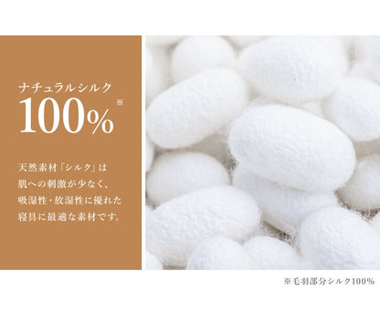 シルク毛布 シングル 140×200cm シルク100% 絹100% 毛羽部分シルク100% 天然素材 オールシーズン シンプル しっとり柔らかシルク毛布 毛布 ブランケット 寝具 布団 掛け布団 肌掛け 肌掛け毛布