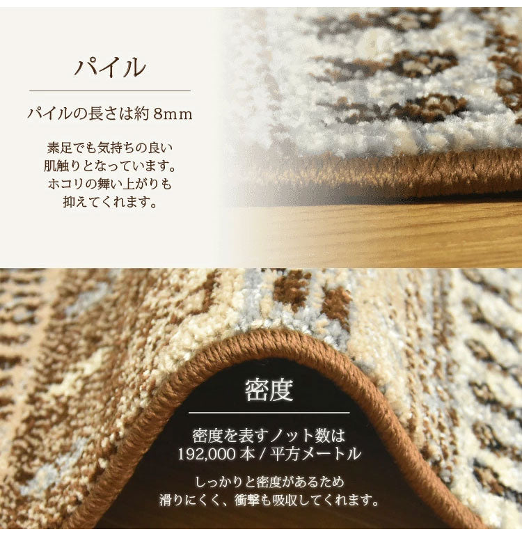 ウクライナ製 ラグ 玄関マット ウィルトン織り 50×80cm 室内 玄関 マット モダン ベニワレン風 カーペット パイル オールシーズン 角型 ギャベ おしゃれ かわいい 滑り止め 北欧 韓国 プレゼント(代引不可)