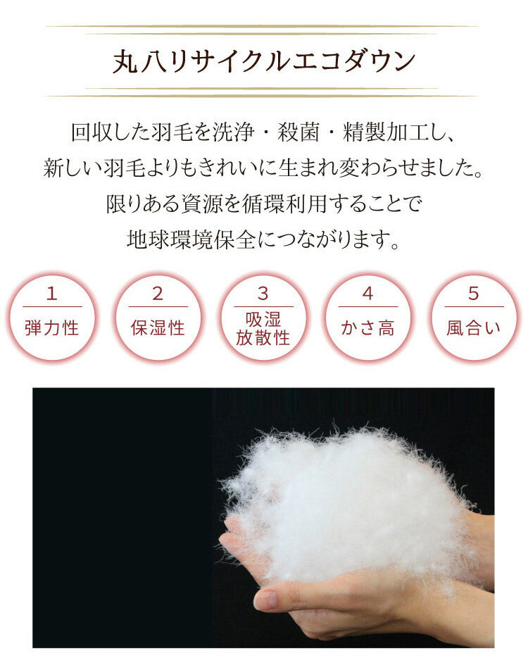 日本製 リサイクルダウン70% 羽毛肌掛け布団 シングル 150×210cm ダウンケット ウォッシャブル ホワイトダウン70% 0.3kg入り 羽毛肌掛けふとん 春 夏 秋 丸八真綿(代引不可)