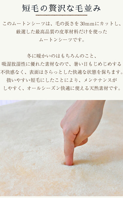 ムートン 敷きパッド ムートンシーツ ベッドシーツ オーストラリア産 シングル ベッド シーツ 敷パッド ファーパッド 高級 短毛 オールシーズン(代引不可)