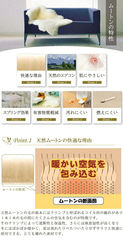 シートクッション 40×40cm 天然ムートン ダイニングチェア クッション オシャレ ムートンシートクッション ぶち柄 短毛 ムートン クッション 座布団 ソファー かわいい(代引不可)