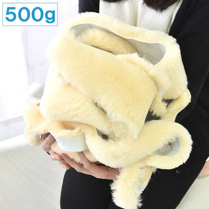 高品質 ムートン端切れ 500g ムートンラグ ムートン はぎれ 端切れ 本革 ウール 羊毛フェルト 本革 アート クラフト(代引不可)