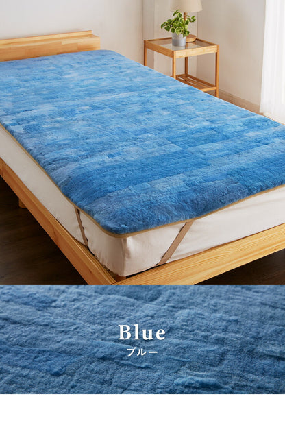 丸八真綿 敷きパッド ファーパッド オーストラリア産 原皮使用 100×200cm ムートン シングル 毛皮 ラムファー ファートン ベッドパット 天然 羊毛 体圧分散 おしゃれ かわいい あったか 北欧風 冬 保温 吸湿 撥水 シック(代引不可)