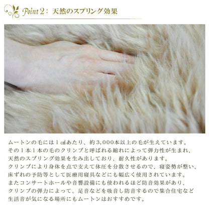 ムートンラグ 1匹サイズ ニュージーランド産 長毛 ムートン ラグ 毛皮 マット ソファー カーペット ファー ソファー 羊 もこもこ 毛皮ラグ 敷物 クッション 座布団 ムートンフリース 絨毯 天然 ファートン あったか (代引不可)