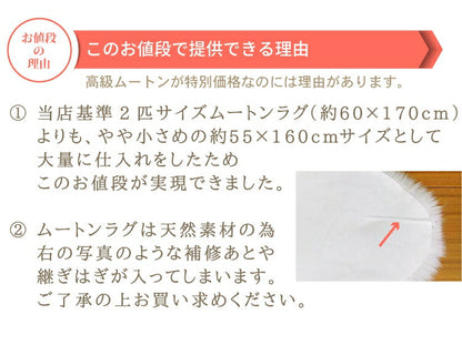 ムートンラグ 2匹サイズ ニュージーランド産 長毛 ムートン ラグ 毛皮 マット ソファー カーペット ファー ソファー 羊 もこもこ 毛皮ラグ 敷物 クッション 座布団 ムートンフリース 絨毯 天然 ファートン あったか (代引不可)