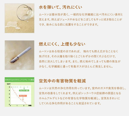 天然素材 ムートン100％ クッション 40×40cm 羊毛クッション 大きい リサイクル おしゃれ かわいい 丸八真綿 座布団 ソファー 背当て 産後 椅子 SDGs リビング 淡い 北欧 韓国インテリア ファートン シートクッション