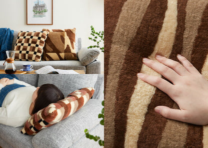 天然素材 ムートン100％ クッション 40×40cm 羊毛クッション 大きい リサイクル おしゃれ かわいい 丸八真綿 座布団 ソファー 背当て 産後 椅子 SDGs リビング 淡い 北欧 韓国インテリア ファートン シートクッション