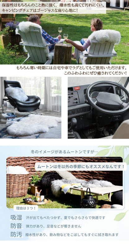 ムートンランダムシートクッション 45×45cm 短毛ムートン ムートンクッション 座布団 シートクッション ウール ソファシート(代引不可)