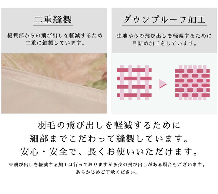 羽毛布団 ダブル 増量1.4kg 羽毛90% 丸八真綿 柄任せ 日本製 北極圏 ホワイトダックダウン90% エクセルゴールド 羽毛ふとん 掛け布団 掛布団 布団 冬(代引不可)