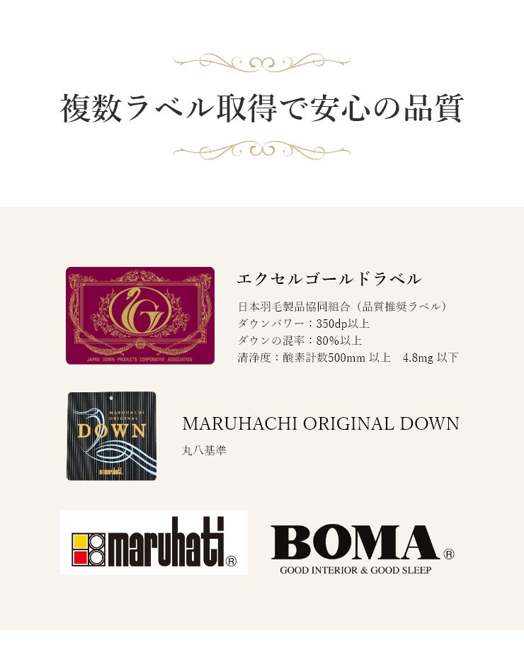 羽毛布団 シングル 増量1.1kg 羽毛90％ 丸八真綿 柄任せ 日本製 北極圏 ホワイトダックダウン90% エクセルゴールド 羽毛ふとん 掛け布団 掛布団 布団 冬