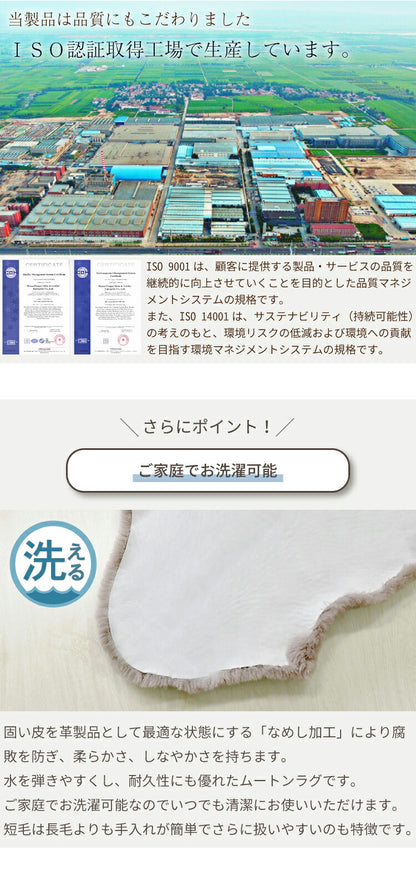 洗える短毛ムートンラグ 4匹サイズ 短毛 ラグ さらさら ふわふわ ムートン ウォッシャブル 新生活 ペット ペットマット ペットラグ くすみカラー(代引不可)