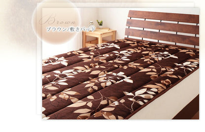 毛布 2枚組 シングル 京都西川 シングルサイズ 140×200 ミンク調 中綿入り フランネル モートンリーフ柄 水洗い可 おしゃれ シック あったか ブランケット ひざ掛け 膝掛け もうふ 布団