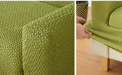 ソファーカバー 2人掛け 肘なし ウエーブ生地 洗える ウォッシャブル 北欧 おしゃれ 2人用 肘無し 肘掛け無し フィット ズレない ストレッチ 伸縮 [ReFit] リ・フィット カバー ソファカバー イスカバー