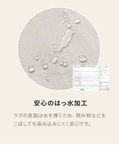 低反発 ラグ 極厚低反発ラグ 200×250cm 低反発ラグマット 洗える 厚さ20mm 撥水 滑り止め付 ホットカーペット対応 抗菌 防ダニ 防臭 長方形 無地 高密度250g/平方メートル ノンホルムアルデヒド