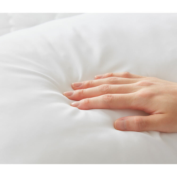 ウォッシャブル枕 35×50cm 日本製 テイジン中綿使用 丸洗いOK 頸椎安定型 ホテル仕様 肩こり 首こり 国産 安眠 マクラ まくら 洗える 業務用 旅館 ホテル ヌード 寝具 枕 シンプル