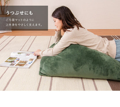 クッション 70×70cm なめらかベロアタワークッション 背もたれ 大きい ジャンボ 無地 北欧 モダン もっちり おしゃれ お昼寝 ごろ寝 フロア 椅子 座椅子 フロアクッション ソファ ピラミッド型 座布団 三角クッション 座イス