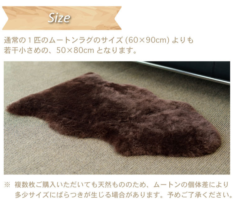 洗えるムートンラグ 1匹サイズ ムートン ラグ 短毛 エアコン対策 在宅 巣ごもり ニュージーランド原皮 毛皮 ウォッシャブル おしゃれ かわいい モダン シック 北欧風 韓国インテリア 淡い 掠れ(代引不可)