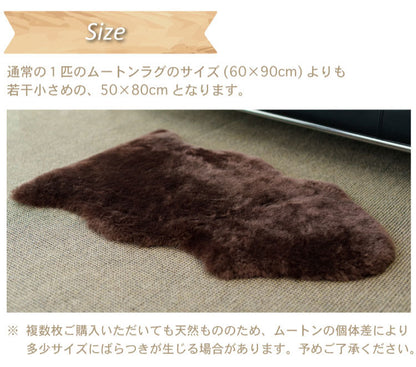 洗えるムートンラグ 1匹サイズ ムートン ラグ 短毛 エアコン対策 在宅 巣ごもり ニュージーランド原皮 毛皮 ウォッシャブル おしゃれ かわいい モダン シック 北欧風 韓国インテリア 淡い 掠れ(代引不可)