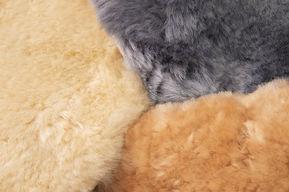 ムートンラグ 1匹サイズ 2枚セット オーストラリア産 長毛 ムートン ラグ もこもこ 毛皮ラグ 敷物 ムートンフリース 60×90