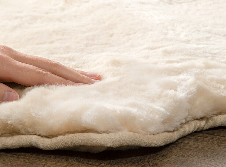 ムートンラグ 1匹サイズ 2枚セット オーストラリア産 長毛 ムートン ラグ もこもこ 毛皮ラグ 敷物 ムートンフリース 60×90